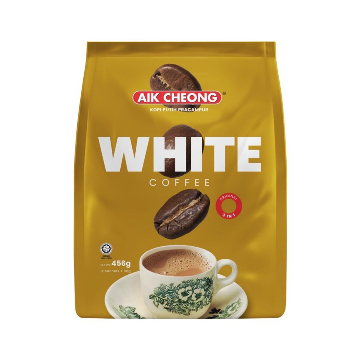 Aik Cheong 3In1 White Coffee Tarik Orginal 38gx12s