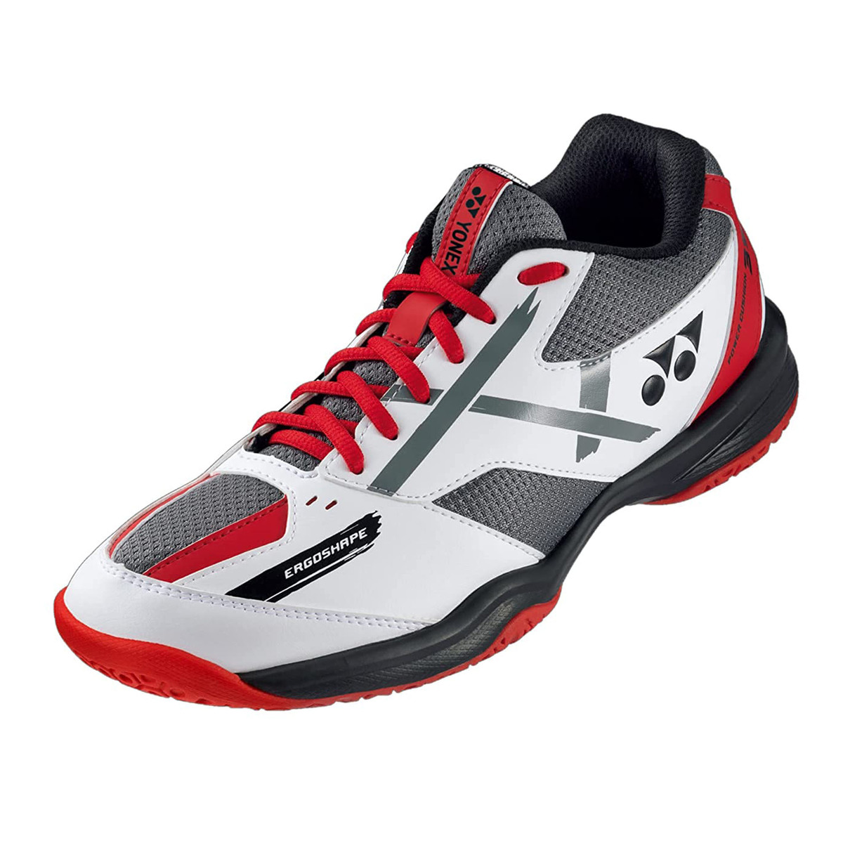 يونيكس حذاء تنس الريشة للرجال، SHB39WEX، أبيض/أحمر، 40