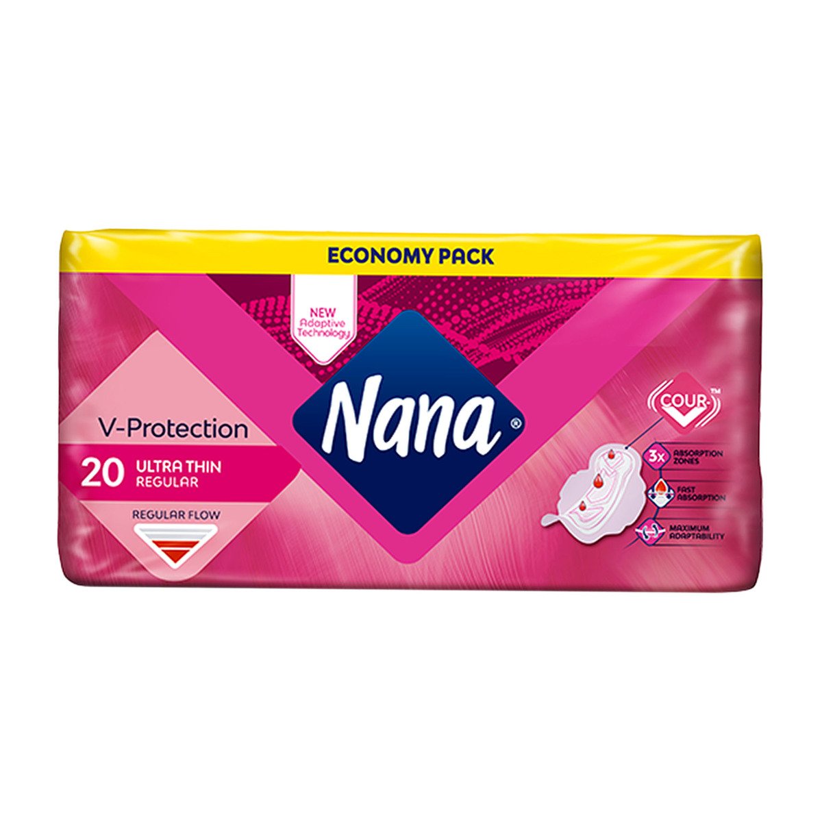 Nana Ultra Thin Normal Pads with Wings Value Pack 20 pcs