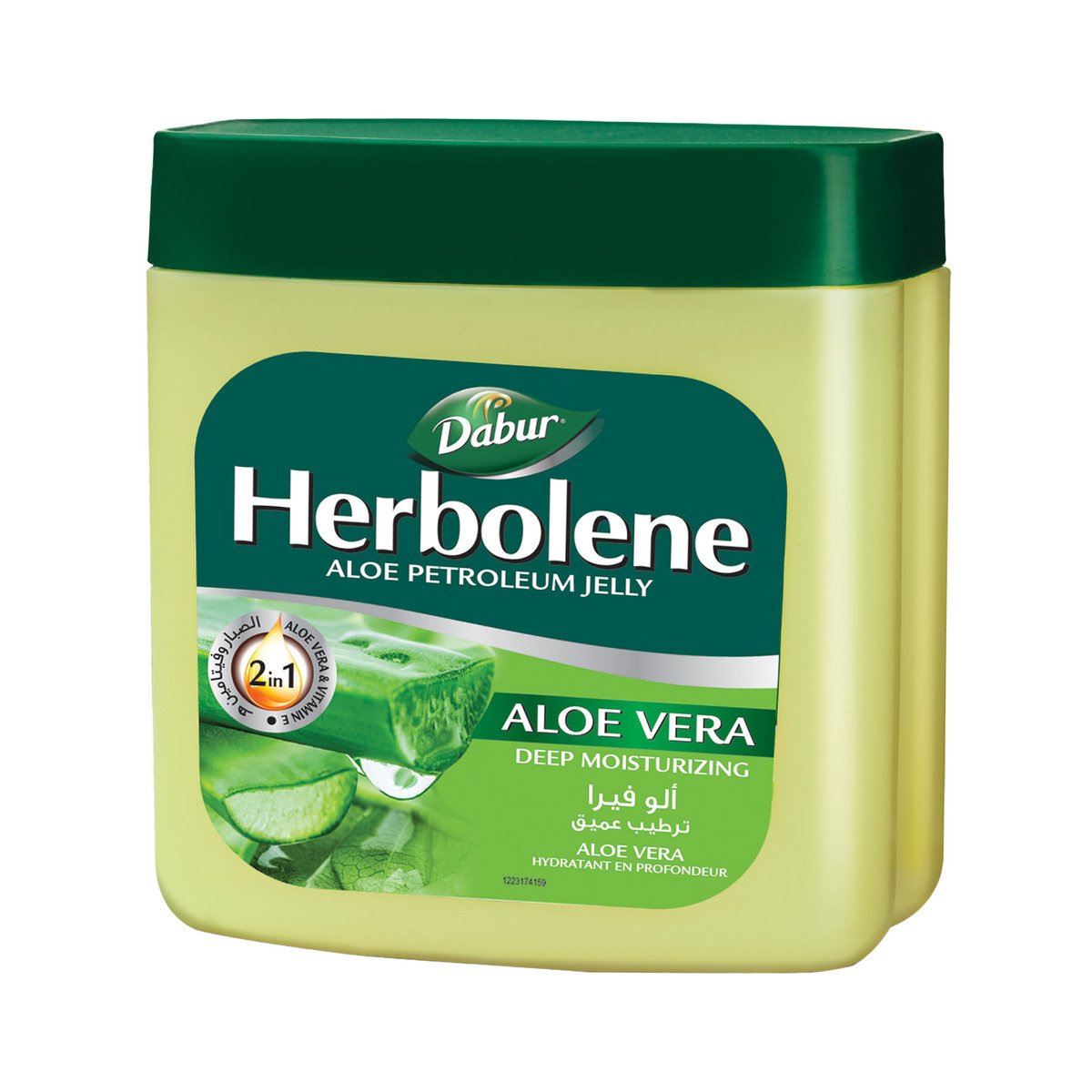 Dabur Herbolene Aloe Petroleum Jelly Enriched with Aloe Vera and Vitamin E 225 ml