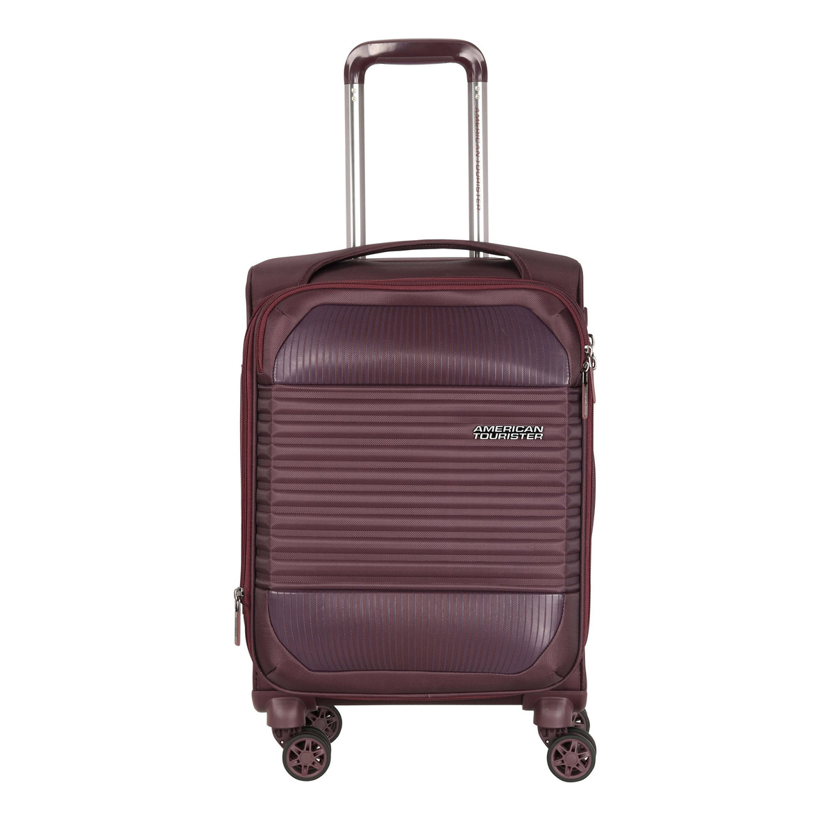 امريكان توريستر حقيبة سفر بعجلات مرنة فورناكس سبينر مع قفل TSA، 66 سم، أحمر داكن