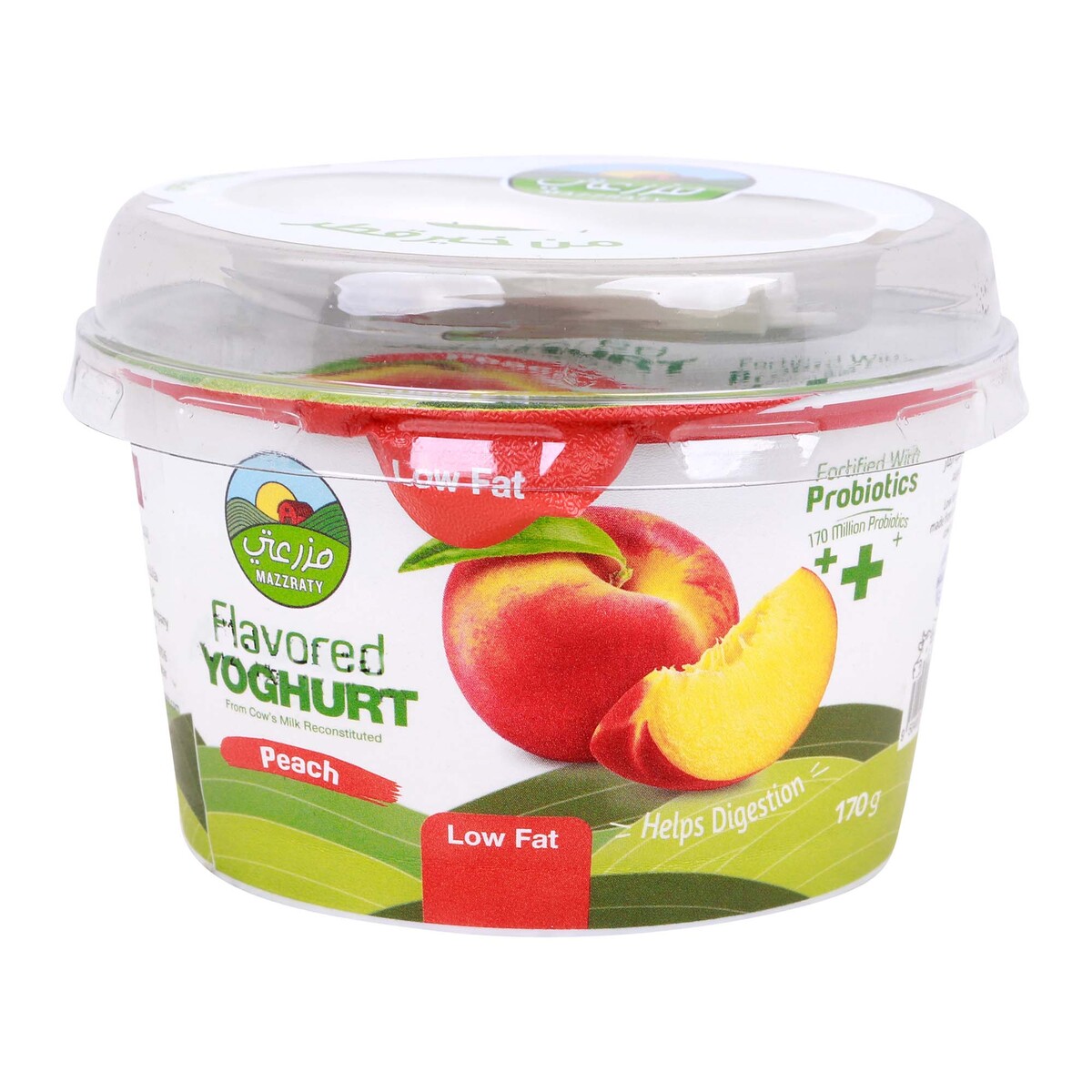 Mazzraty Probiotics Peach Flavoured Yoghurt, 170 g