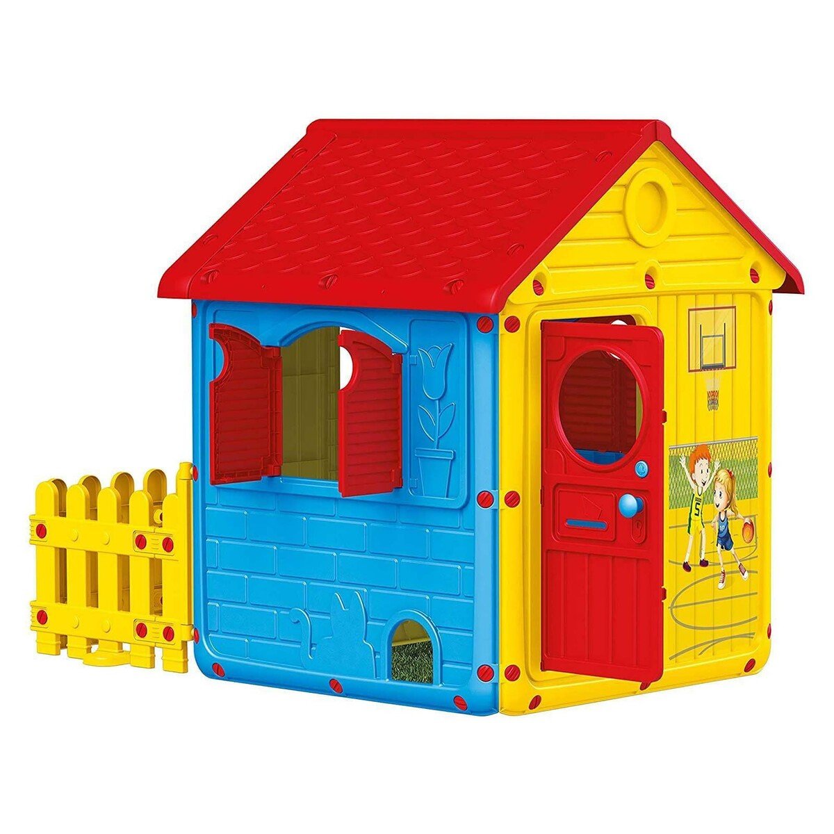 Dolu My First House with Fence Outdoor Playhouse 3019