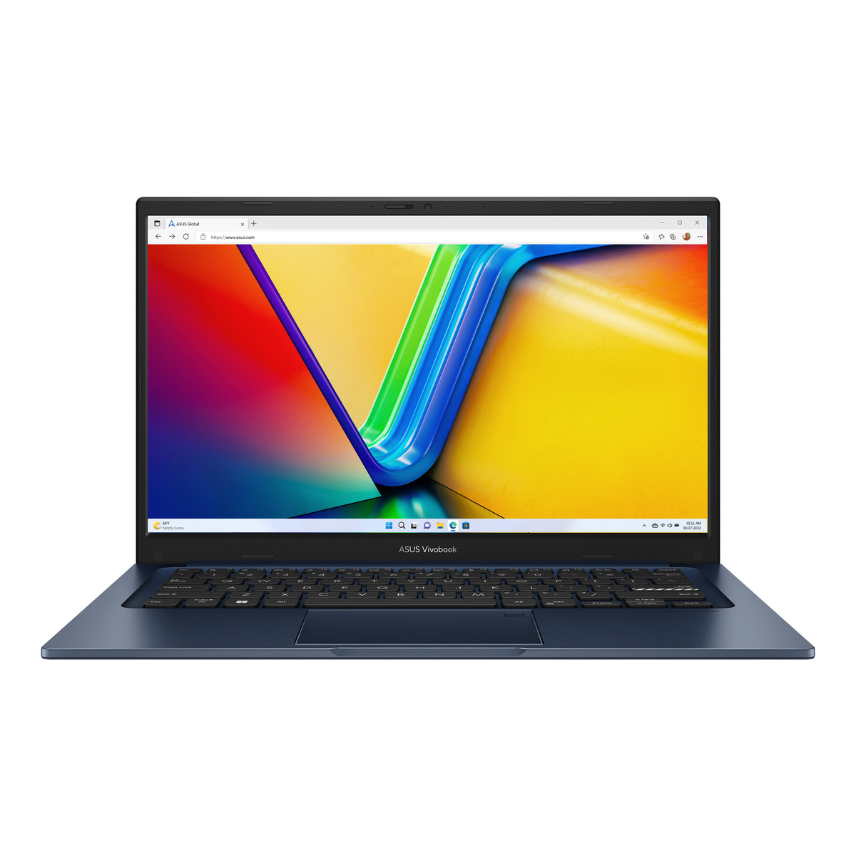 Asus Vivobook 14 Laptop, 14", FHD IPS 60Hz Display, Intel Core i7-1355U Processor, Intel Iris Xe Graphics, Windows 11 Home, 16 GB RAM, 512 GB Storage, Quiet Blue, X1404VA-EB107W