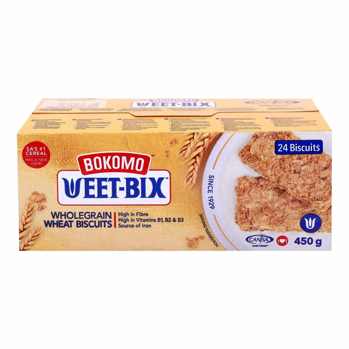 Bokomo Weetbix Wholegrain Wheat Biscuits 450 g