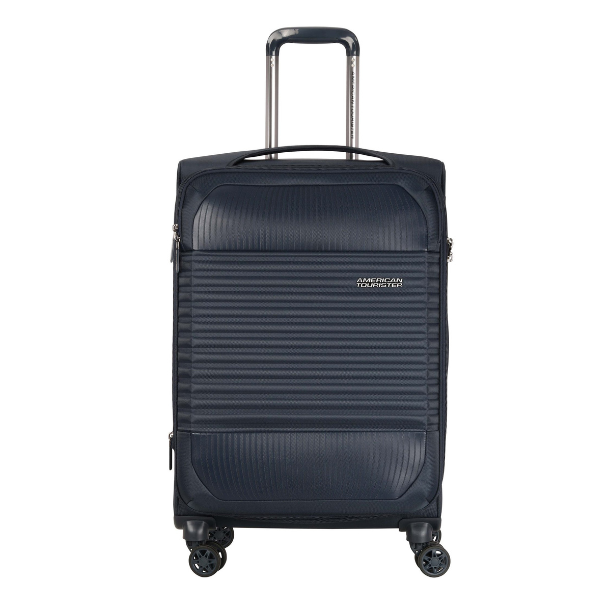 American Tourister Fornax Spinner Soft Trolley  with TSA Combination Lock, 55  cm, Ensign Blue