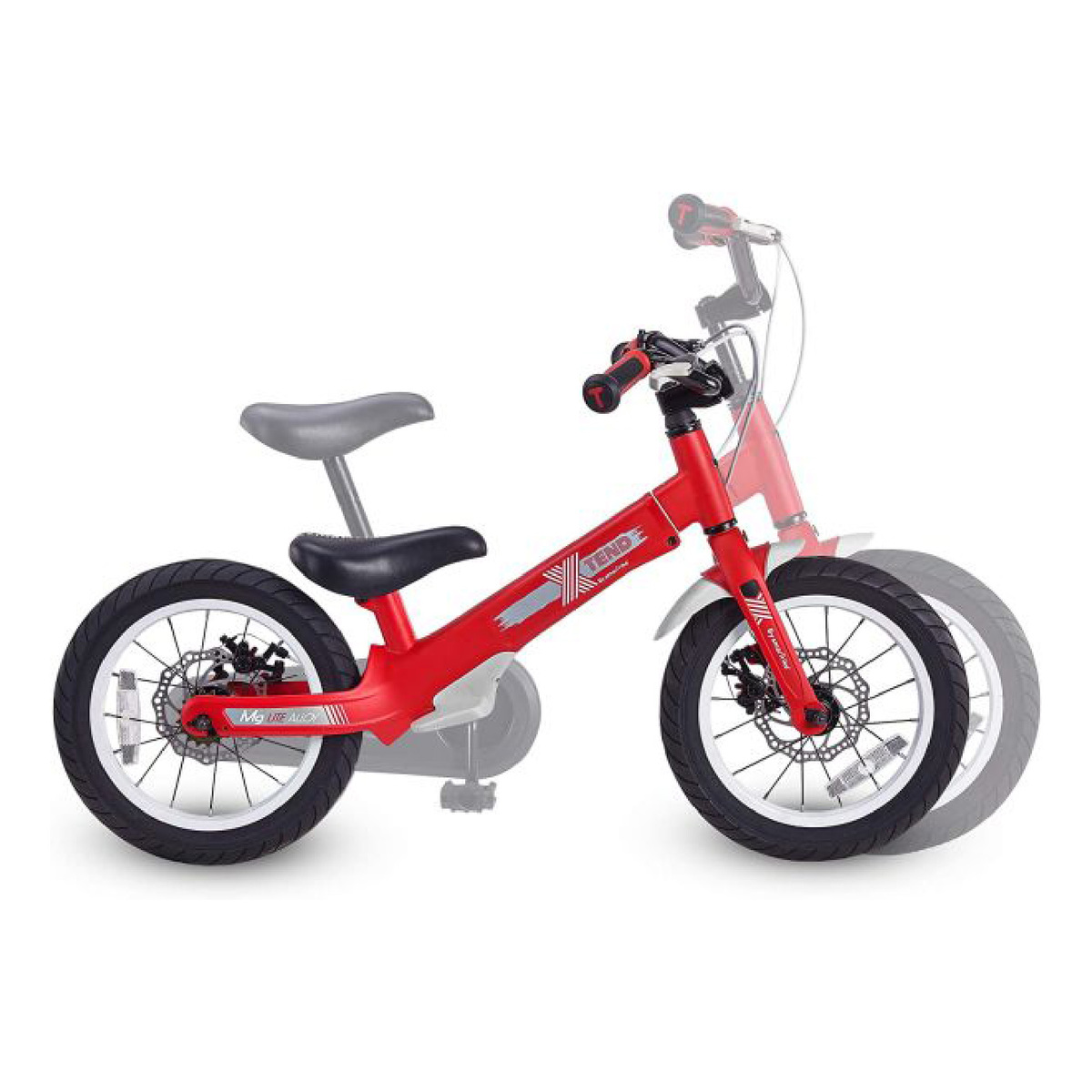 Smart Trike Xtend Mg+ Junior Bike, Hydraulic Disc Brake, Red, 2070500