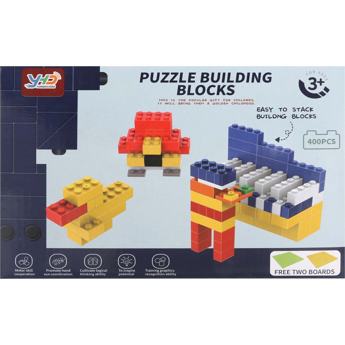 Skid Fusion Puzzle Building Block, Set Of 400 pc, 3 Years +, 669-94