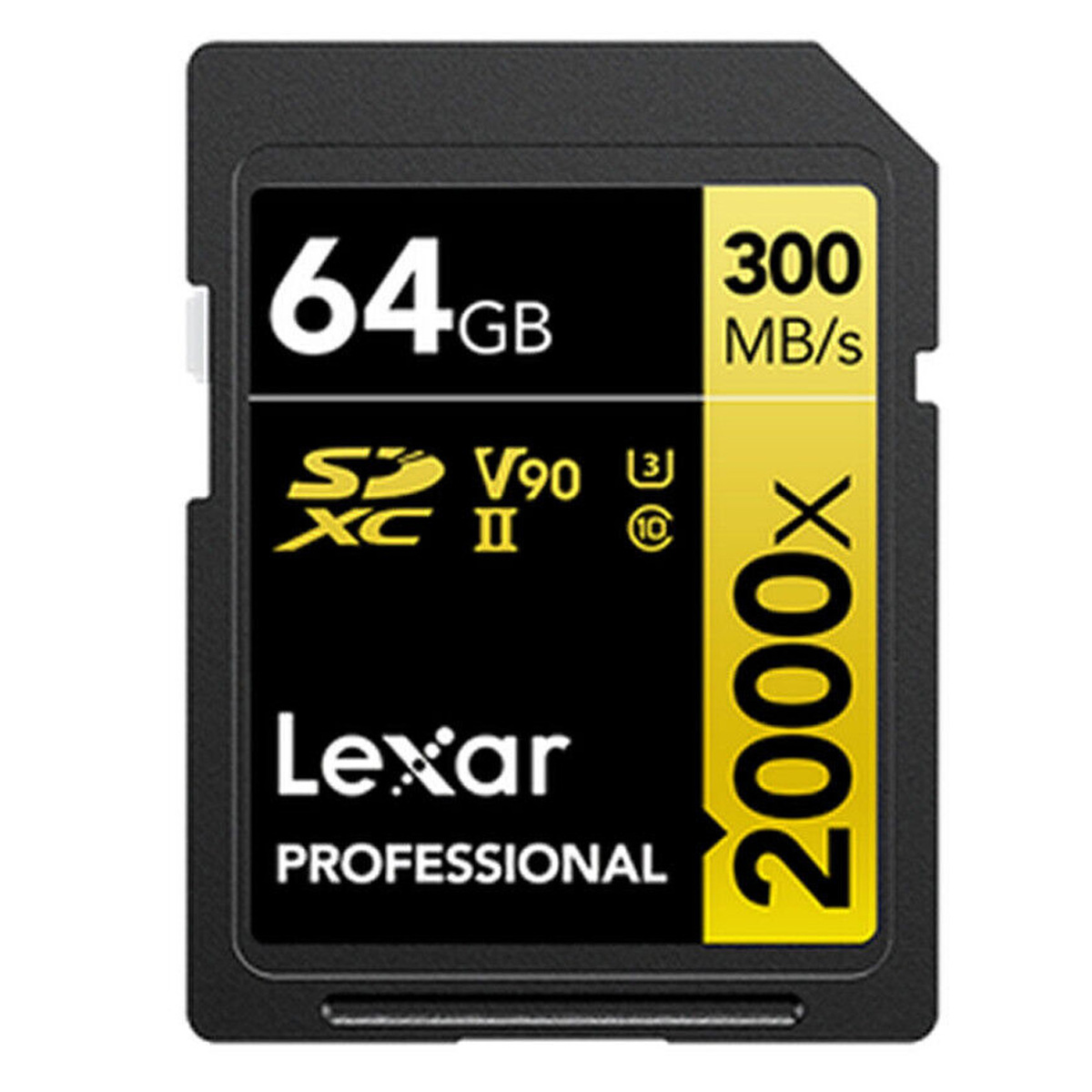 Lexar Professional 64 GB 2000X Sdhc/Sdxc Uhs-Ii Memory Card with 300Mbps Transfer Speed, LSD2000064G-BNNNG