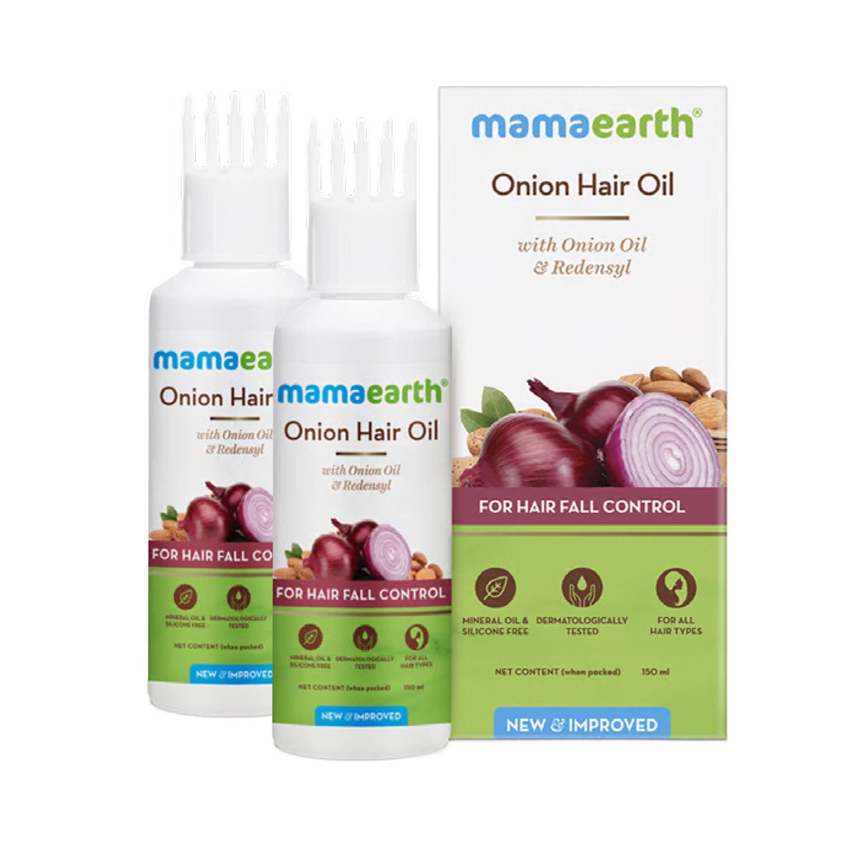 Mamaearth Onion Hair Oil with Onion Oil & Redensyl 2 x 150 ml