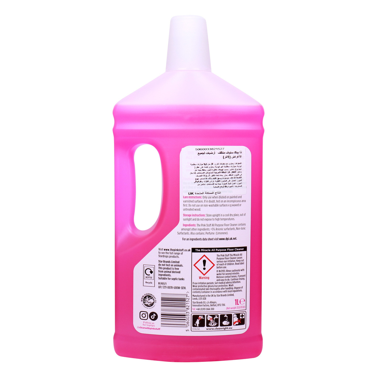 Star Drops Pink Stuff Miracle All Purpose Floor Cleaner 1 Litre