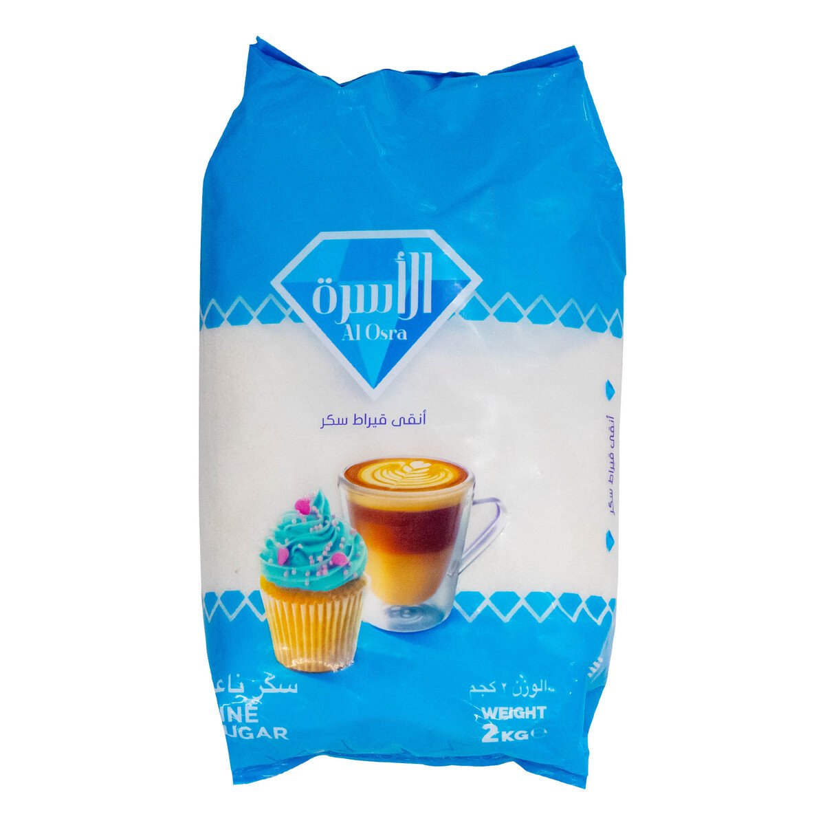 اشتري قم بشراء الأسرة سكر ناعم 2 كجم Online at Best Price من الموقع - من لولو هايبر ماركت White Sugar في السعودية