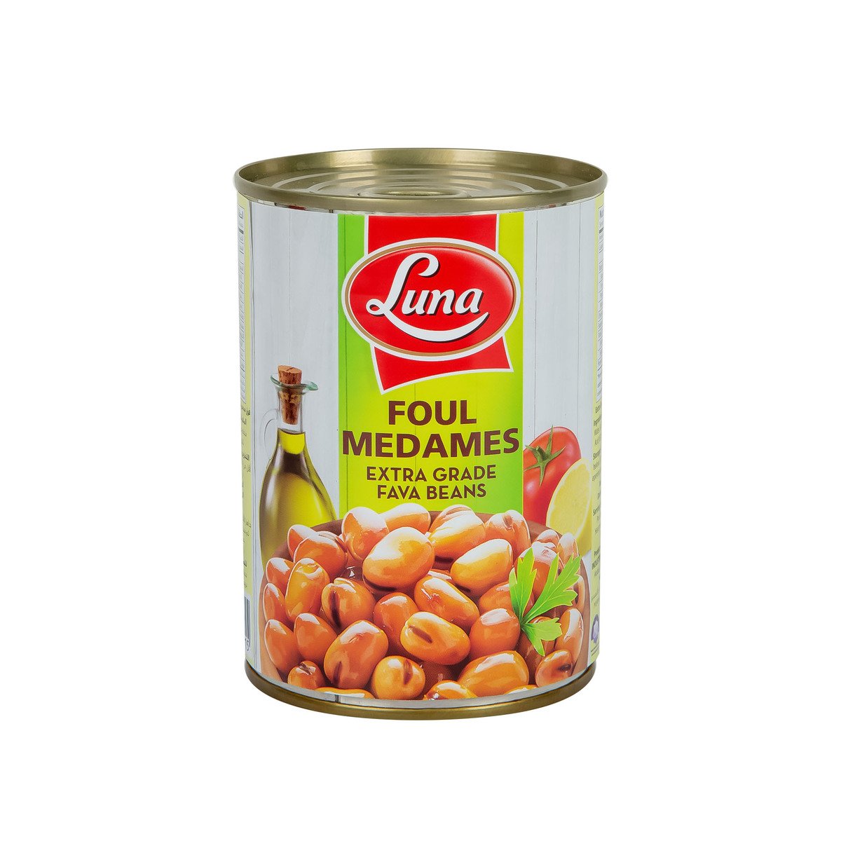 اشتري قم بشراء لونا فول مدمس 380 جم Online at Best Price من الموقع - من لولو هايبر ماركت Canned Foul Beans في السعودية