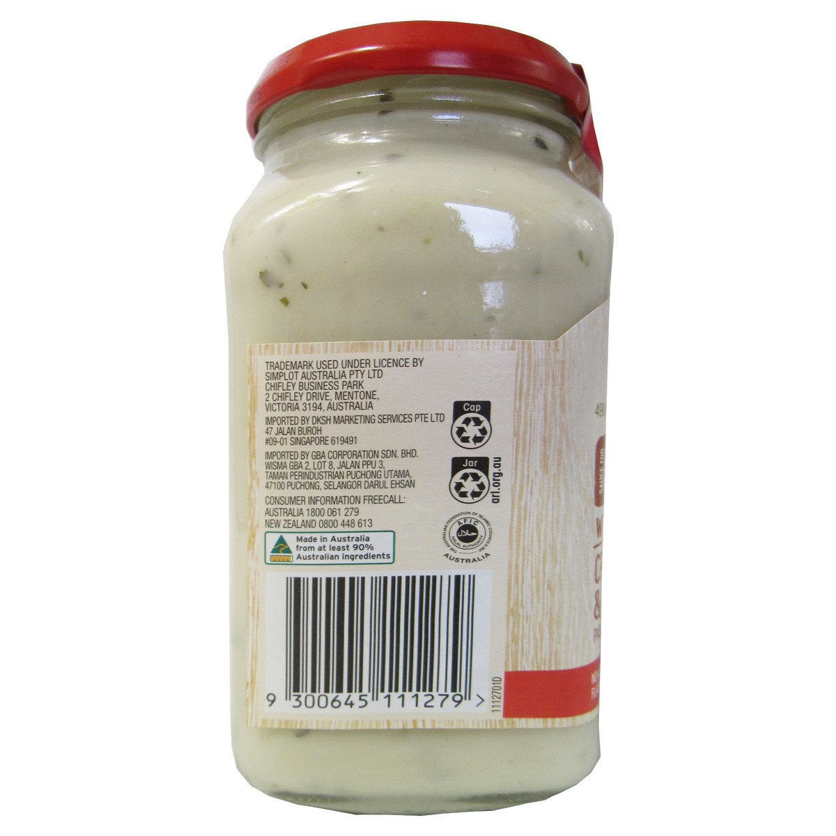Leggo's Pasta Sauce Carbonara With Fresh Cream Cheese & Onion 490 g