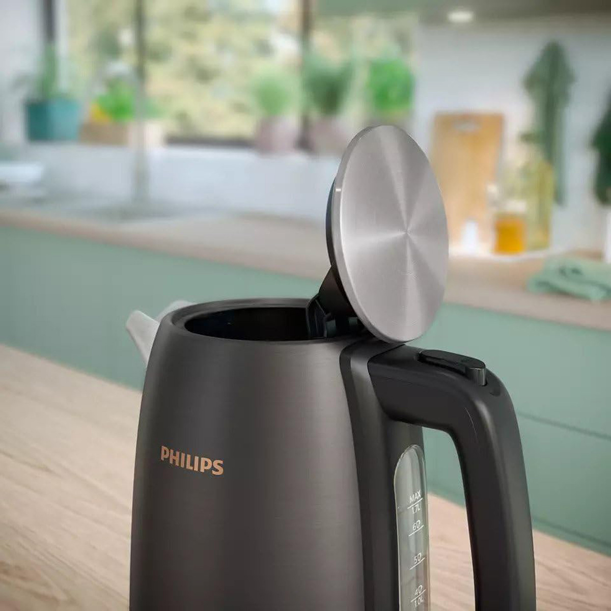 Philips 5000 Series Stainless Steel Kettle, Black & Copper, HD9352/31