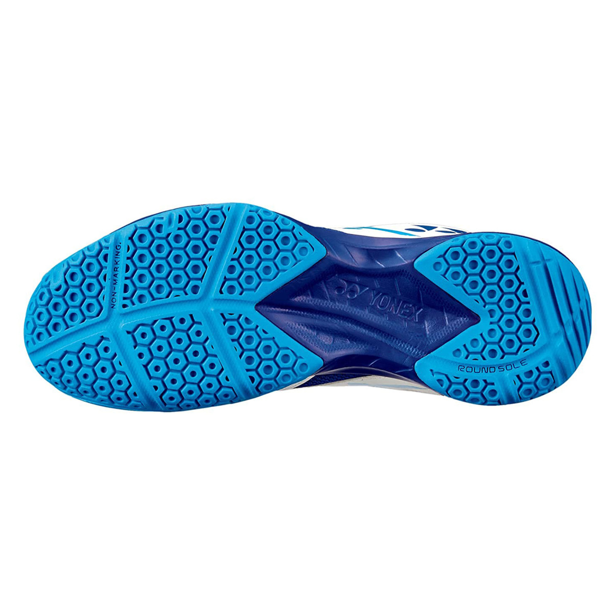 Yonex Mens Badminton Shoes, SHB39EX, White/Blue, 45