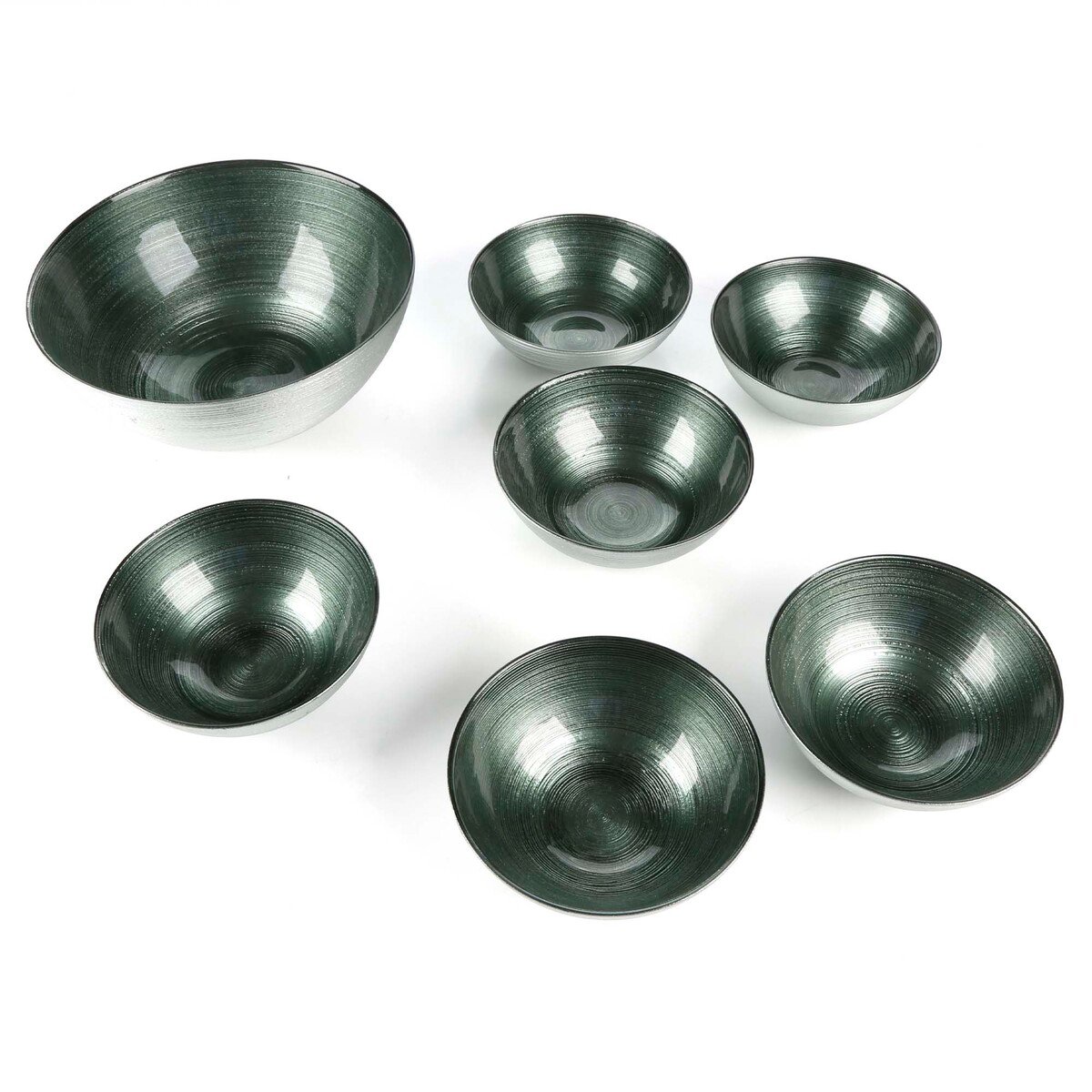 Glascom Decorative Glass Bowls, 7 Pcs, FV08