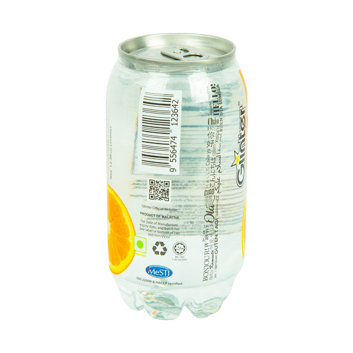 Glinter Sparkling Beverage with Orange Flavour 350 ml