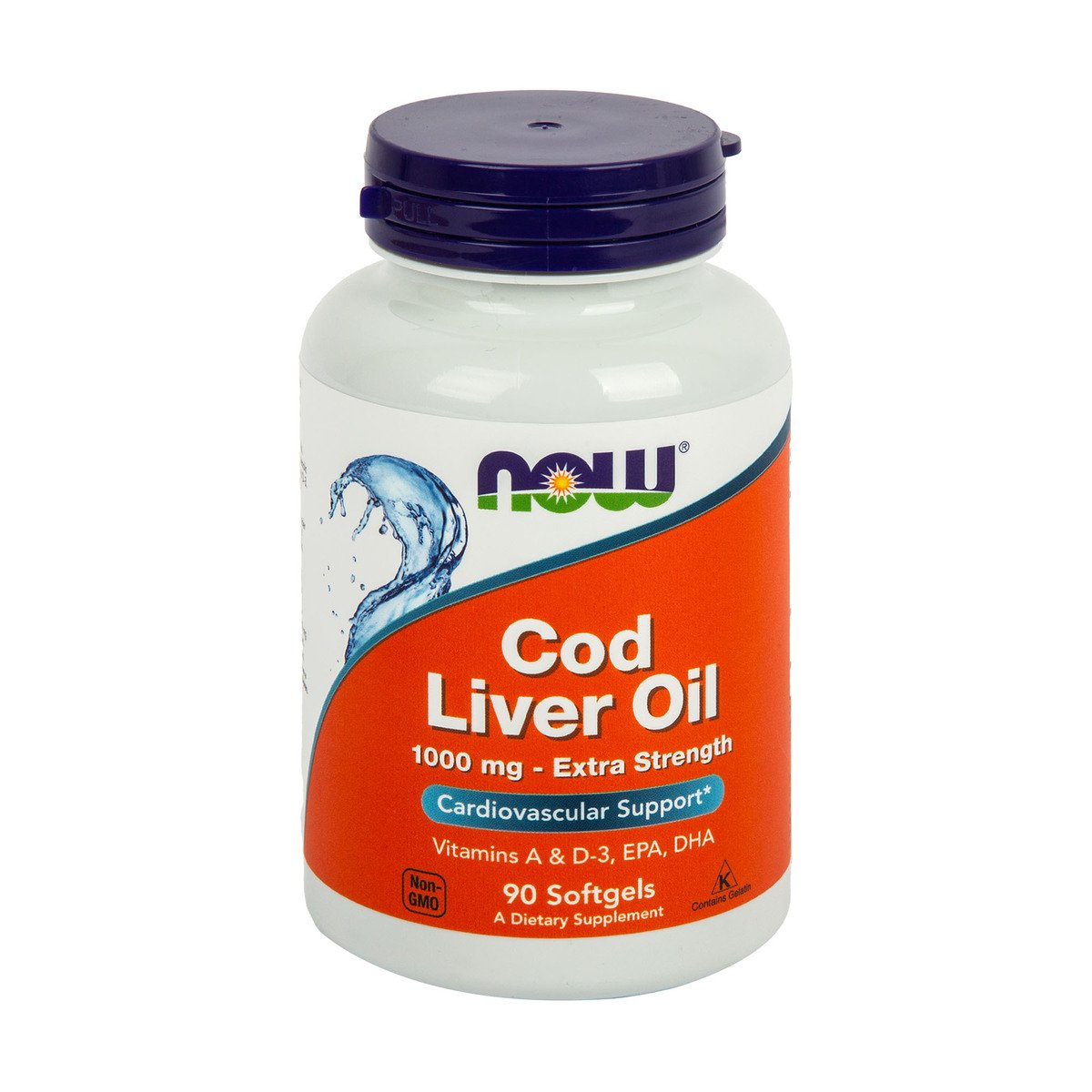 Now Foods Cod Liver Oil 1000 mg 90 pcs