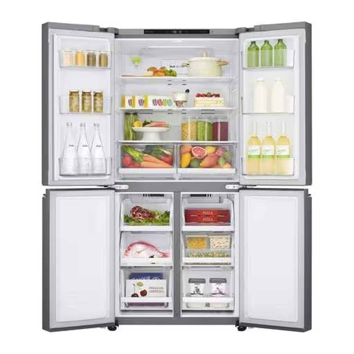 LG French Door Refrigerator, 464 L, Silver, GR-B29FTLVB