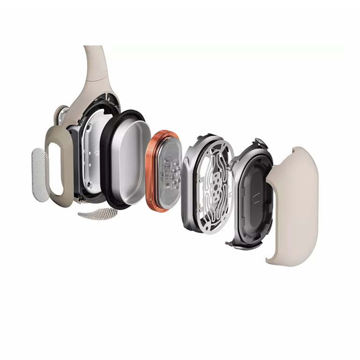 Shokz OpenRun Pro Wireless Bone Conduction Sports Headphone, Beige