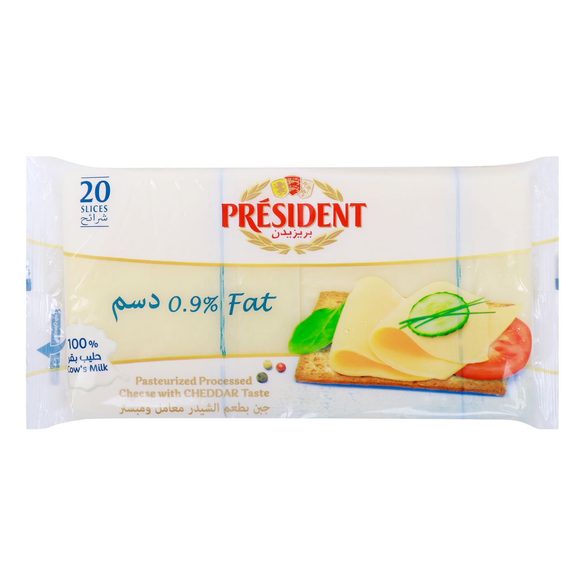 President 0.9 % Fat Sliced Cheese 400 g