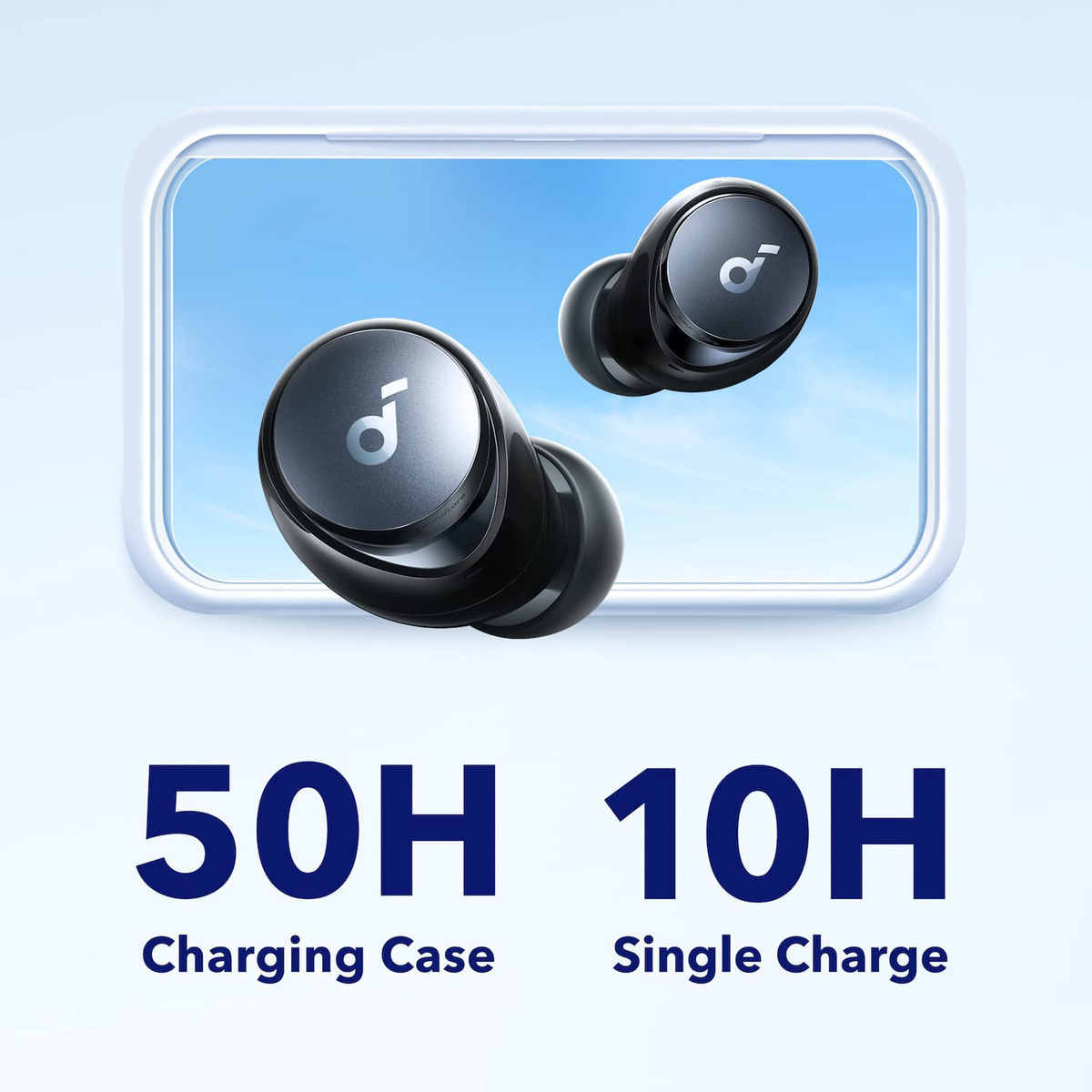 Anker Space A40 Auto-Adjustable Active Noise Cancelling Wireless Earbuds A3936011
