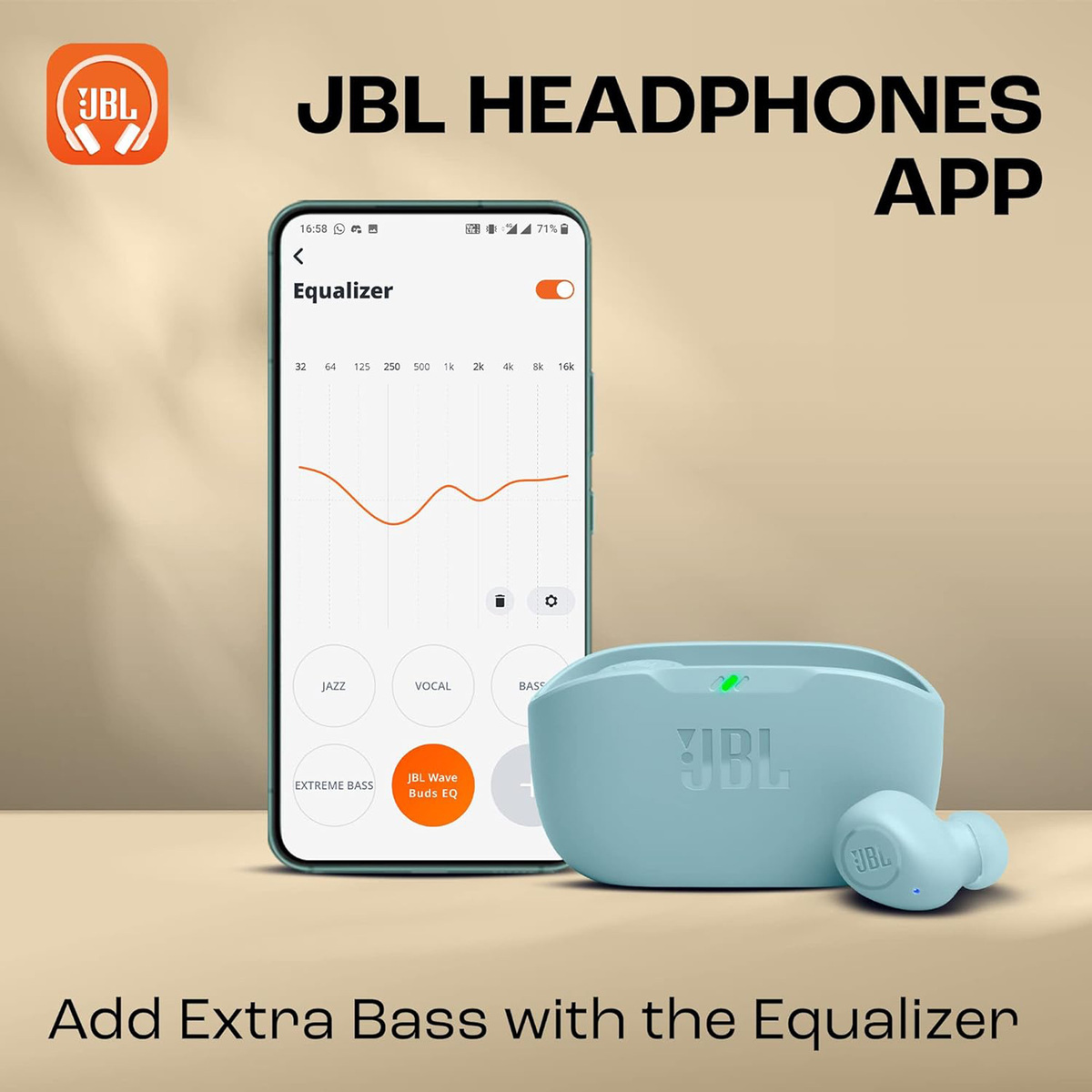 JBL Wave Buds True Wireless Earbuds, Mint, JBLWBUDSMINT