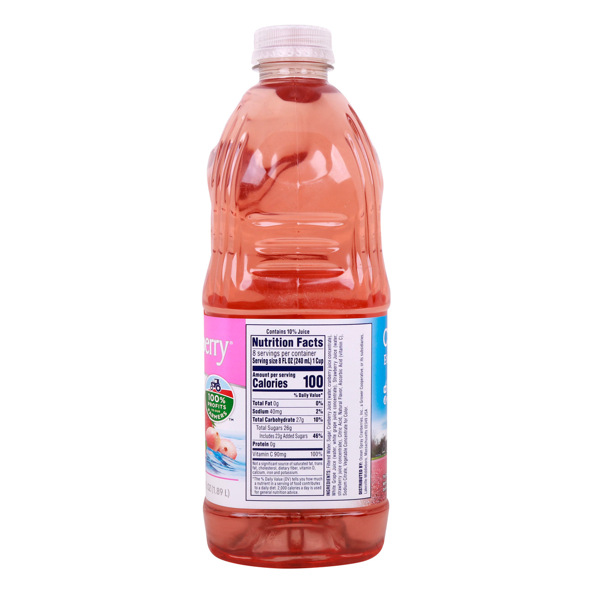 Ocean Spray White Cranberry Strawberry Drink 1.89 Litres