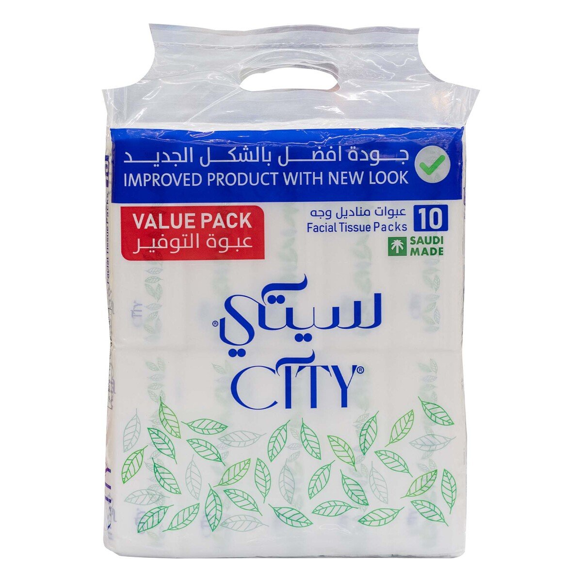 اشتري قم بشراء سيتي مناديل للوجه طبقتين 10 × 180 ورقة Online at Best Price من الموقع - من لولو هايبر ماركت Facial Tissues في السعودية