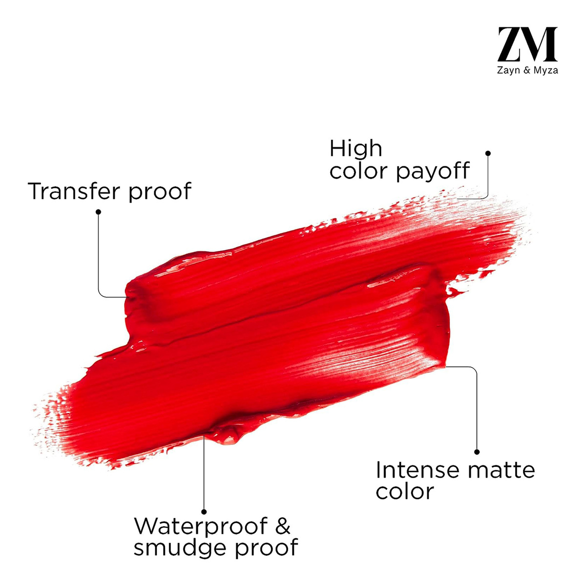 Zayn & Myza Transfer-Proof Power Matte Finish Lip Colour, Earthy Brown, 6 ml