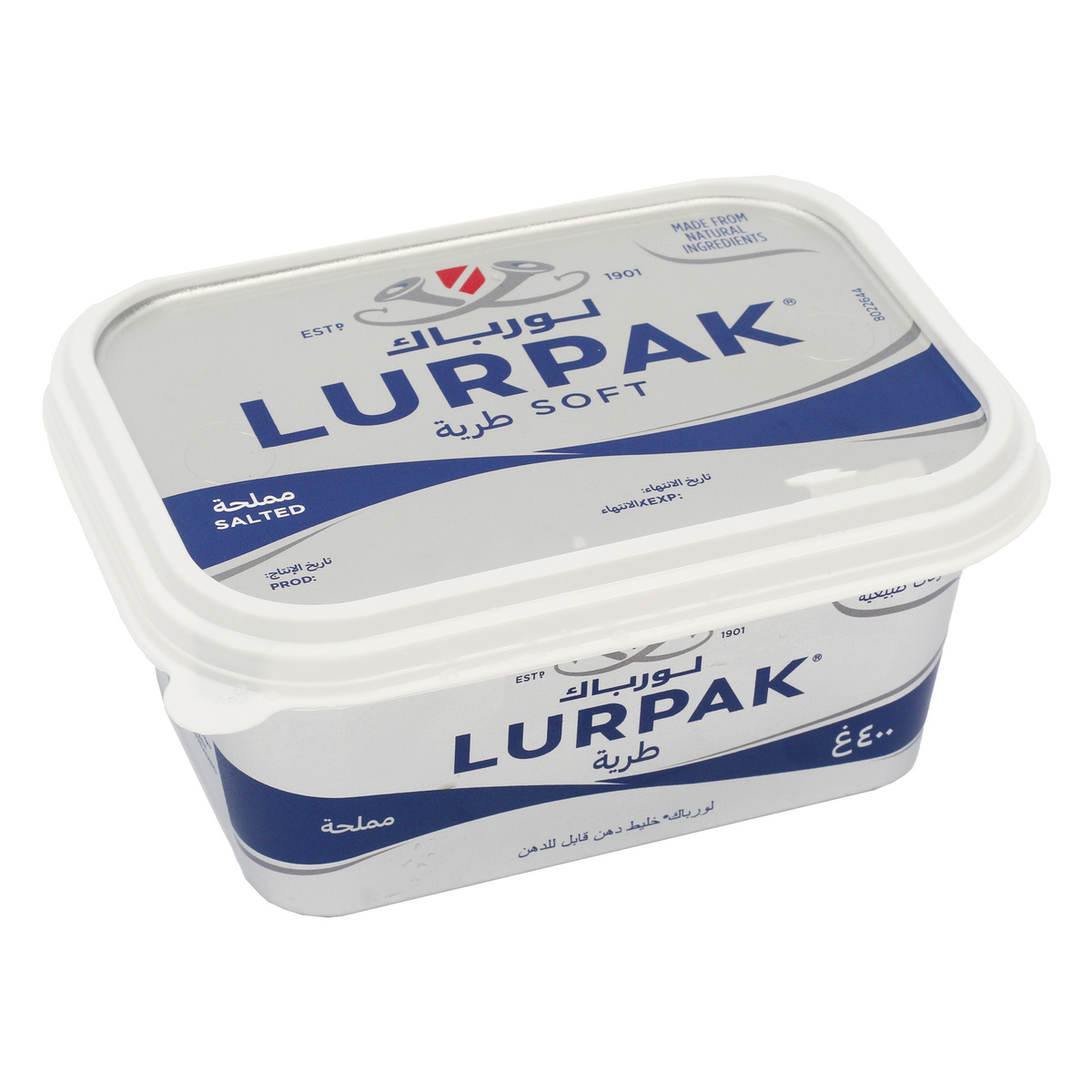 Lurpak Soft Salted Butter Tub 2 x 400 g