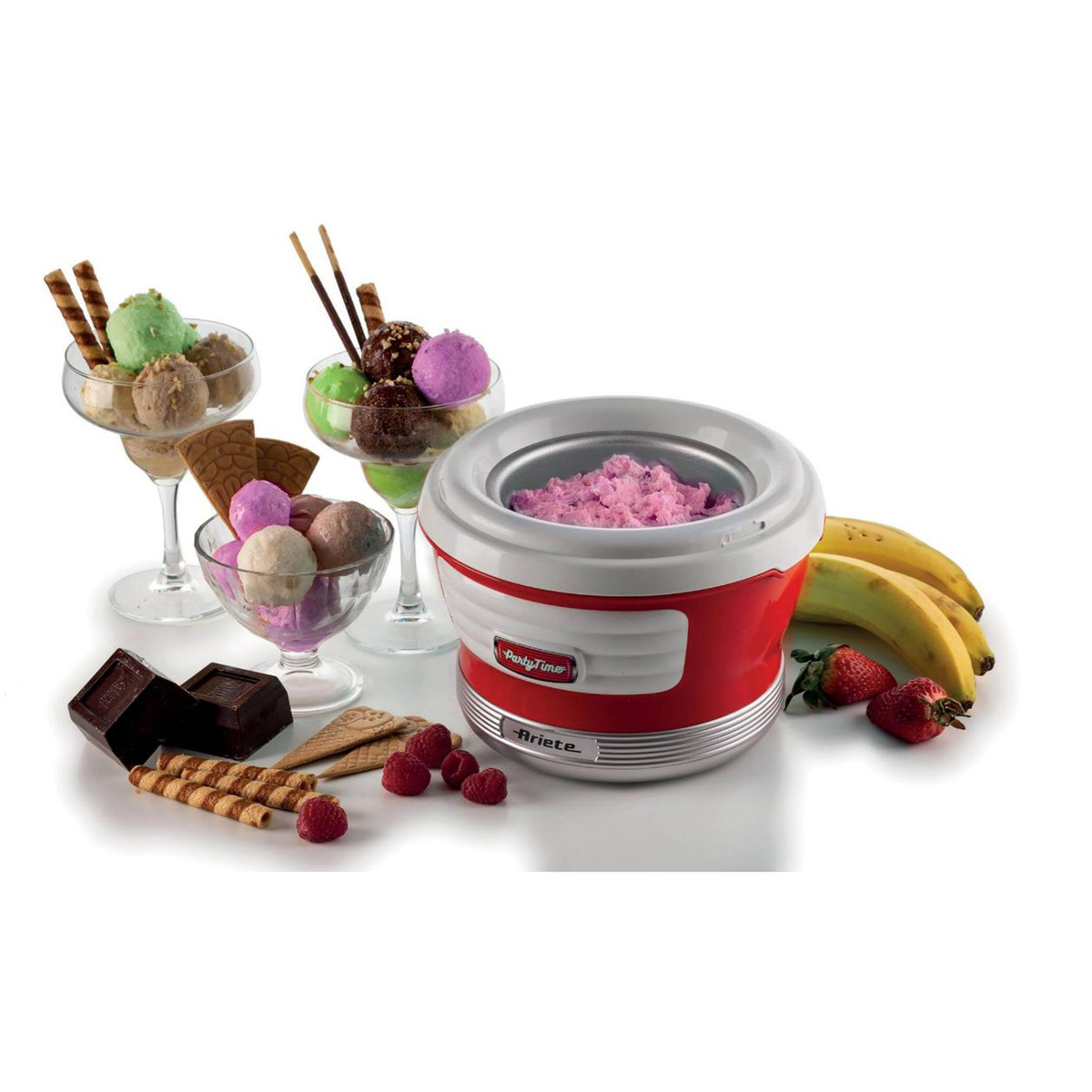 Ariete Ice Cream Maker, 1.5 L, Red, 0643
