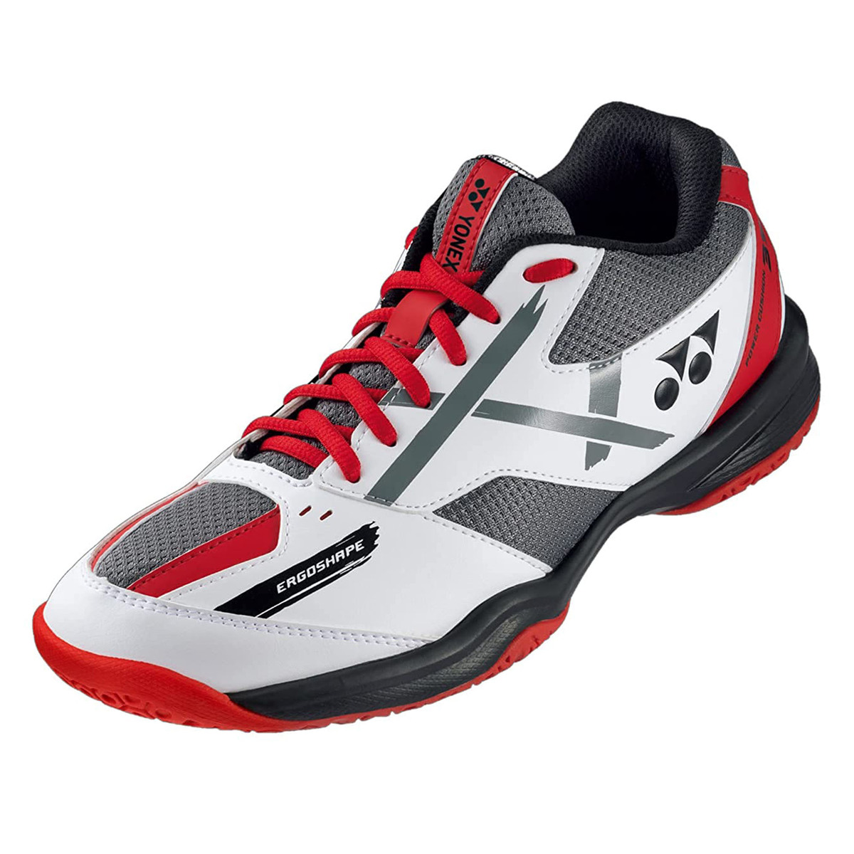 يونيكس حذاء تنس الريشة للرجال، SHB39WEX، أبيض/أحمر، 45