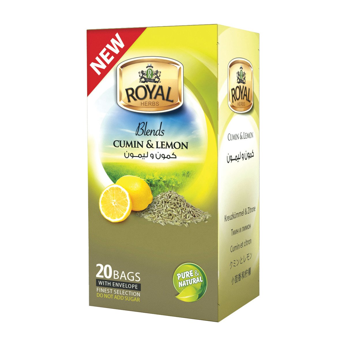 Royal Herbs Blends Cumin & Lemon Tea 20 pcs