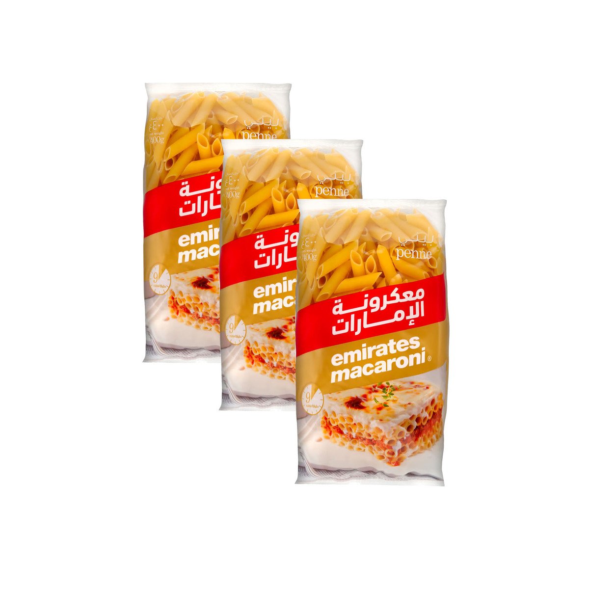 Emirates Macaroni Penne Pasta Value Pack 3 x 400 g