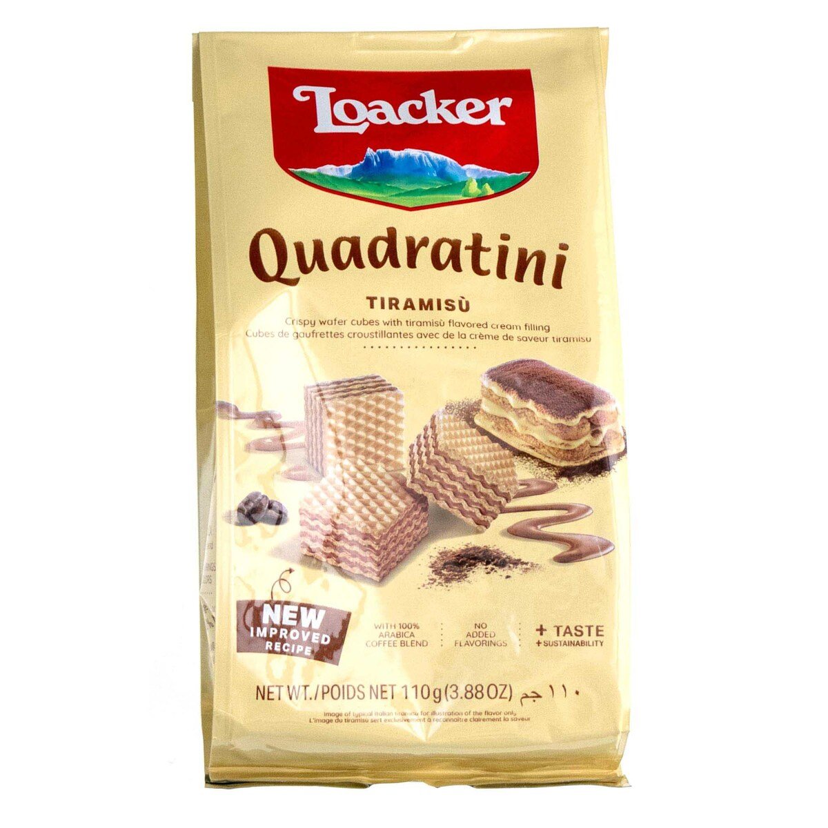 Loacker Quadratini Tiramisu Wafer 110 g