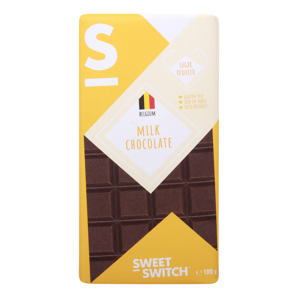 Sweet Switch Belgian Milk Keto Chocolate 100 g