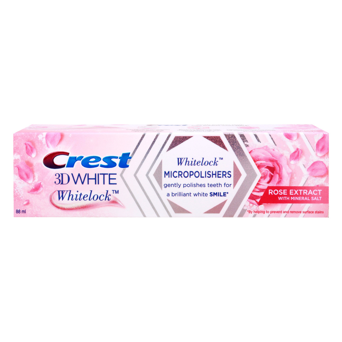 Crest 3D White Whitelock Micropolishers Rose Extract With Mineral Salt Toothpaste 88 ml