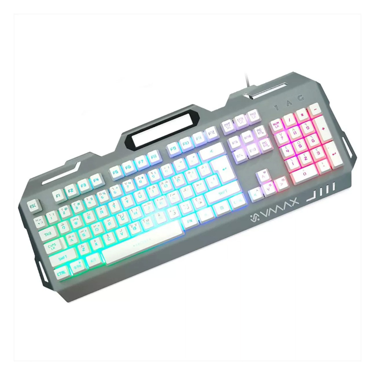 VMax Metal Gaming Keyboard, Silver, VGK611