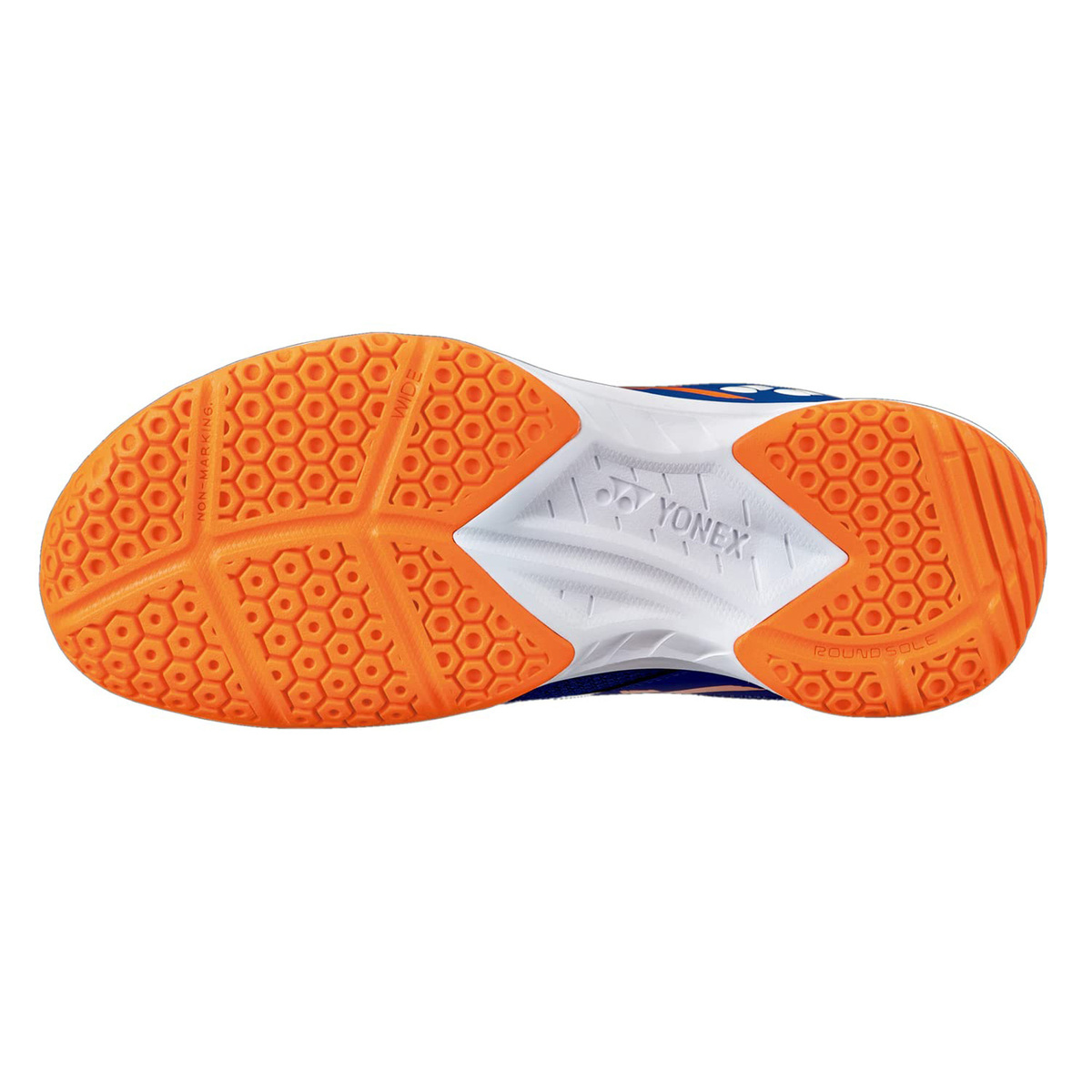 يونيكس حذاء تنس الريشة للرجال، SHB39WEX، أزرق/برتقالي، 43
