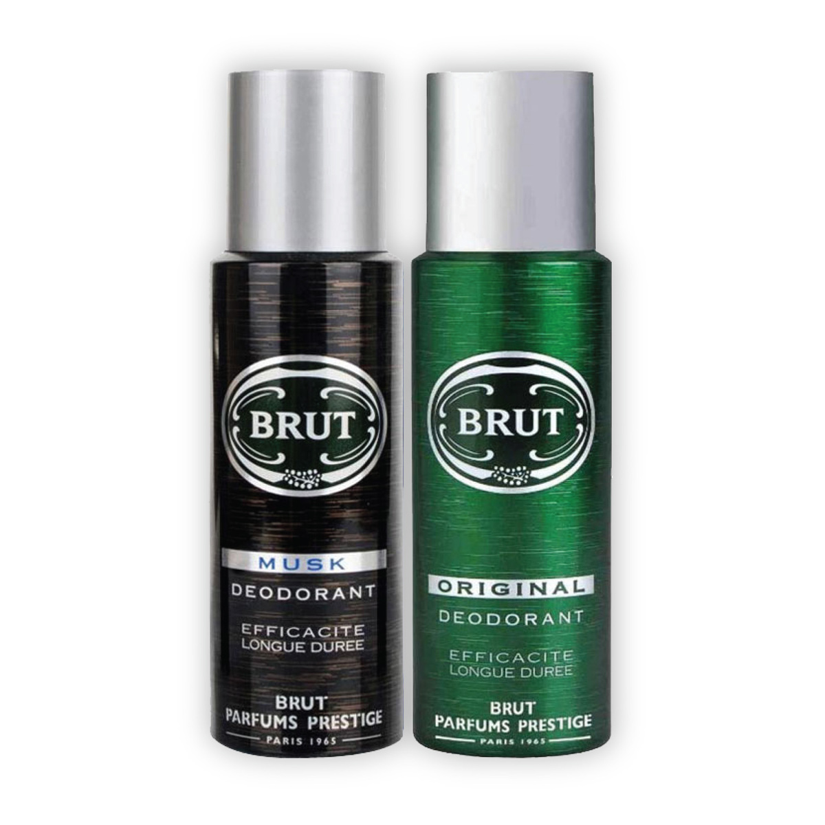 Brut Original + Musk Deodorant, 200 ml, 2 pcs