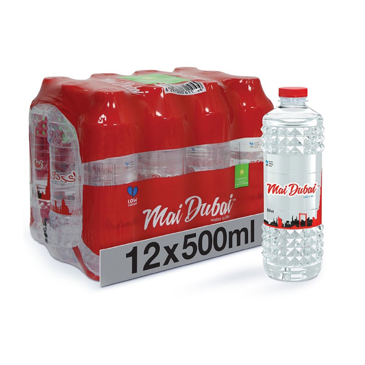 ماي دبي مياه شرب معبأة 12 × 500 مل