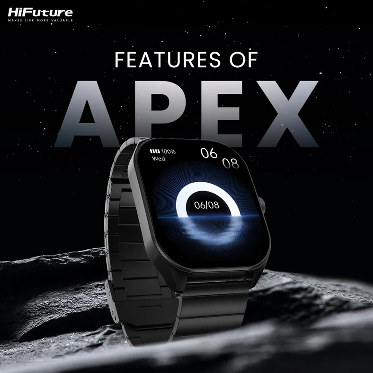 Hifuture Smart Watch Apex Black