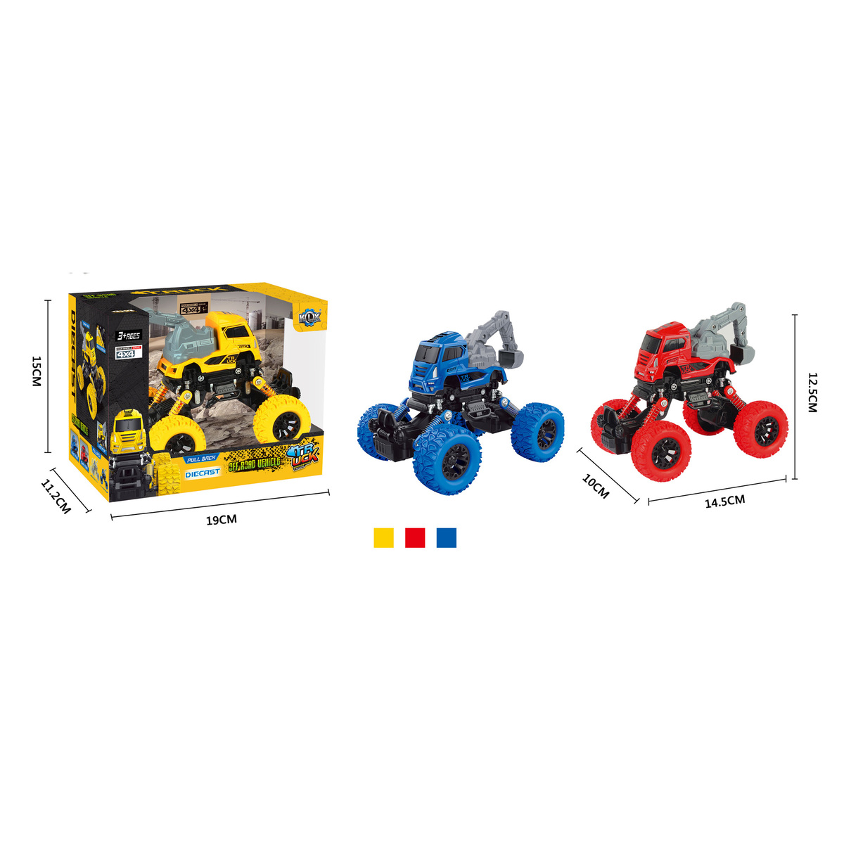 Skid Fusion Alloy Climbing Truck KLX600-102  Assorted Color