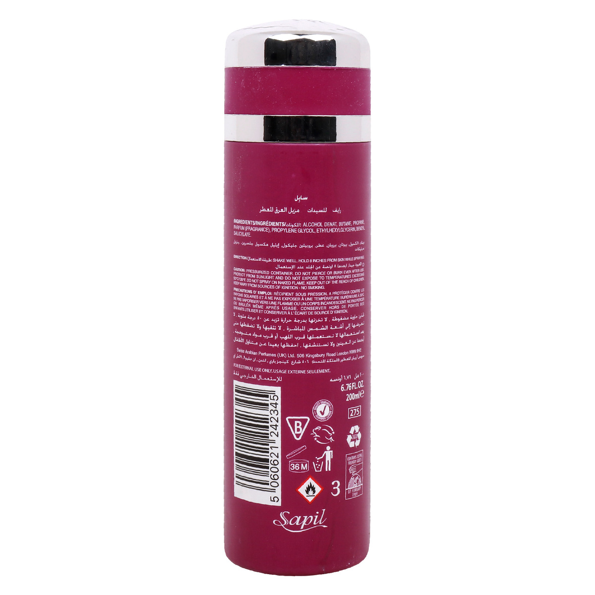 Sapil Rave Perfumed Deodorant for Women 200 ml