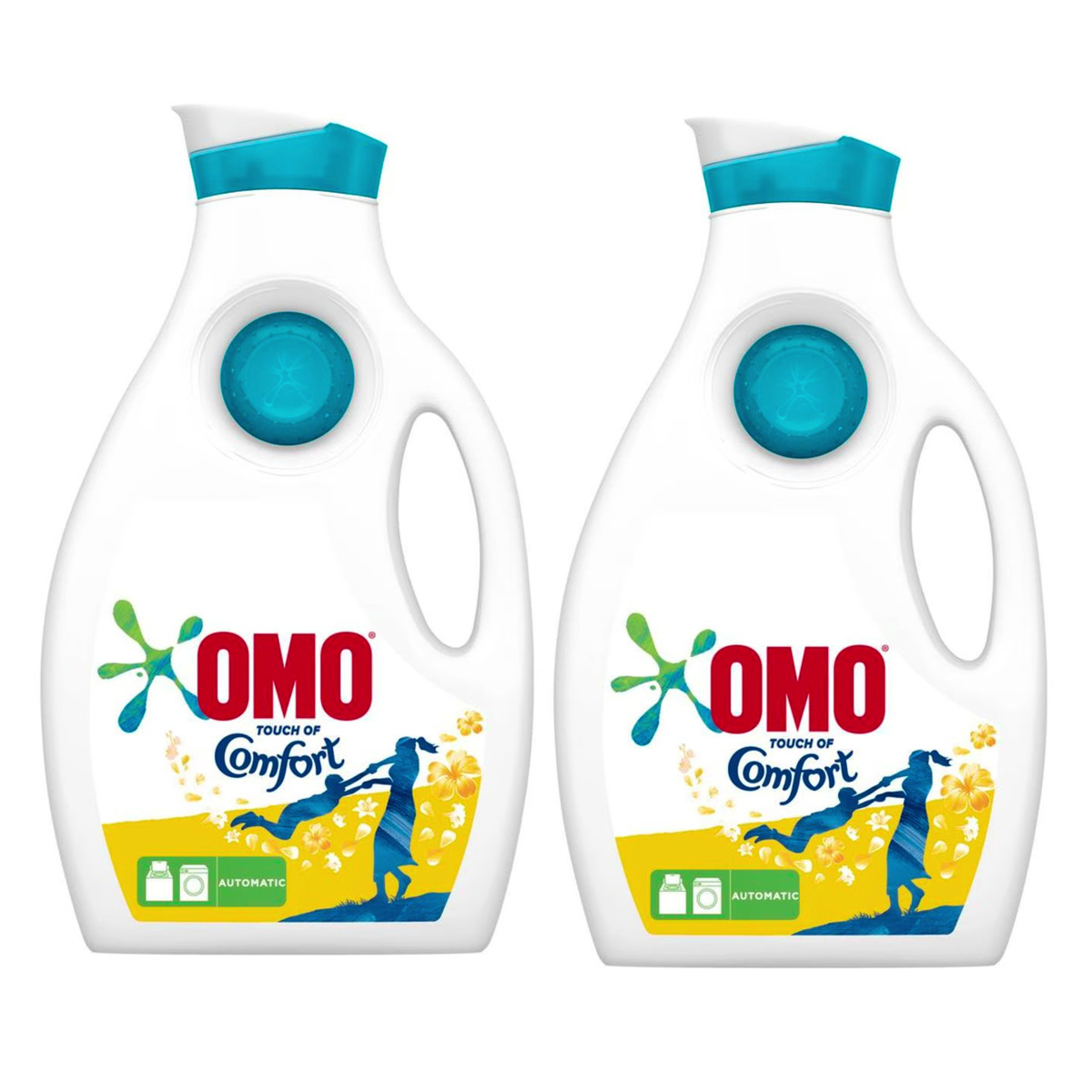OMO Liquid Laundry Detergent With Touch Of Comfort Automatic 2 x 2 Litres