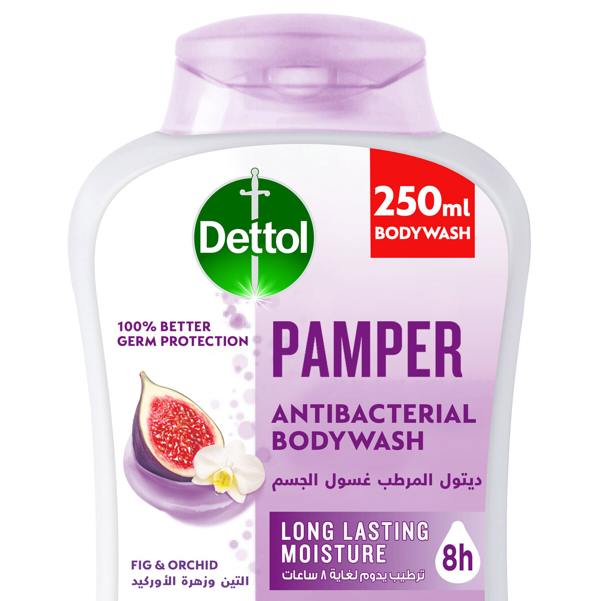 Dettol Pamper Shower Gel & Bodywash Fig & Orchid Fragrance 250 ml