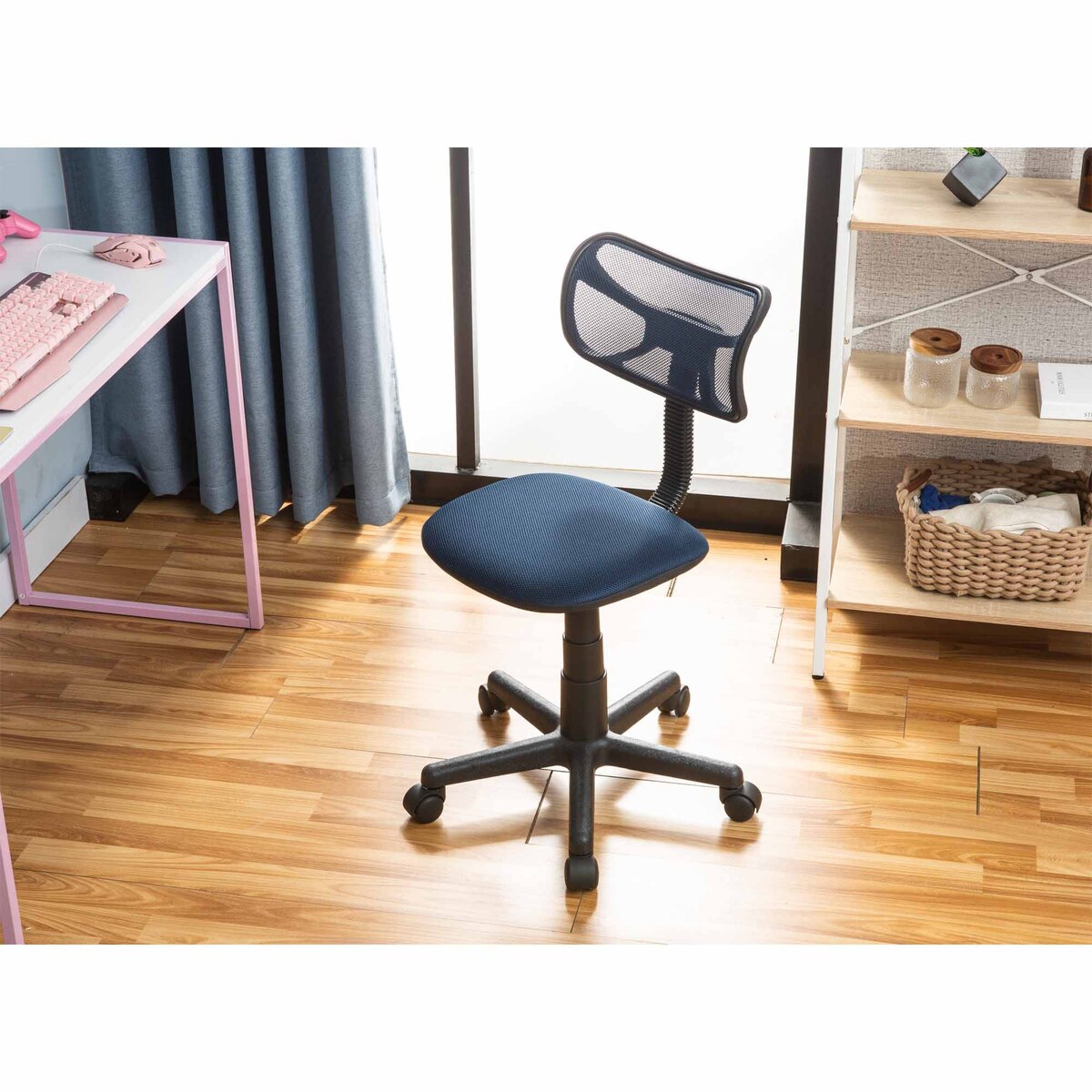 Maple Leaf Adjustable Kids Chair, Office, Computer Chair for Students With Swivel Wheels Navy WK657591