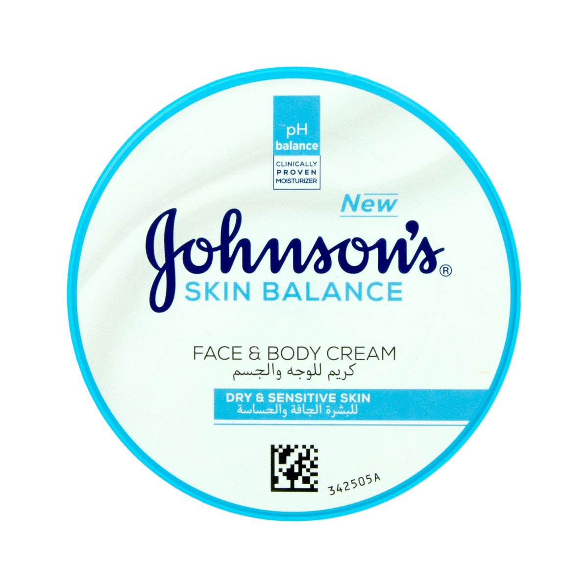 Johnson's Skin Balance Face & Body Cream Dry & Sensitive Skin 200 ml